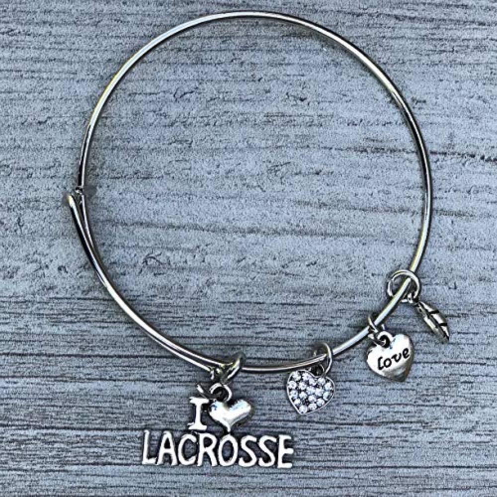 Lacrosse Charm Bracelet- Custom Lacrosse Jewelry